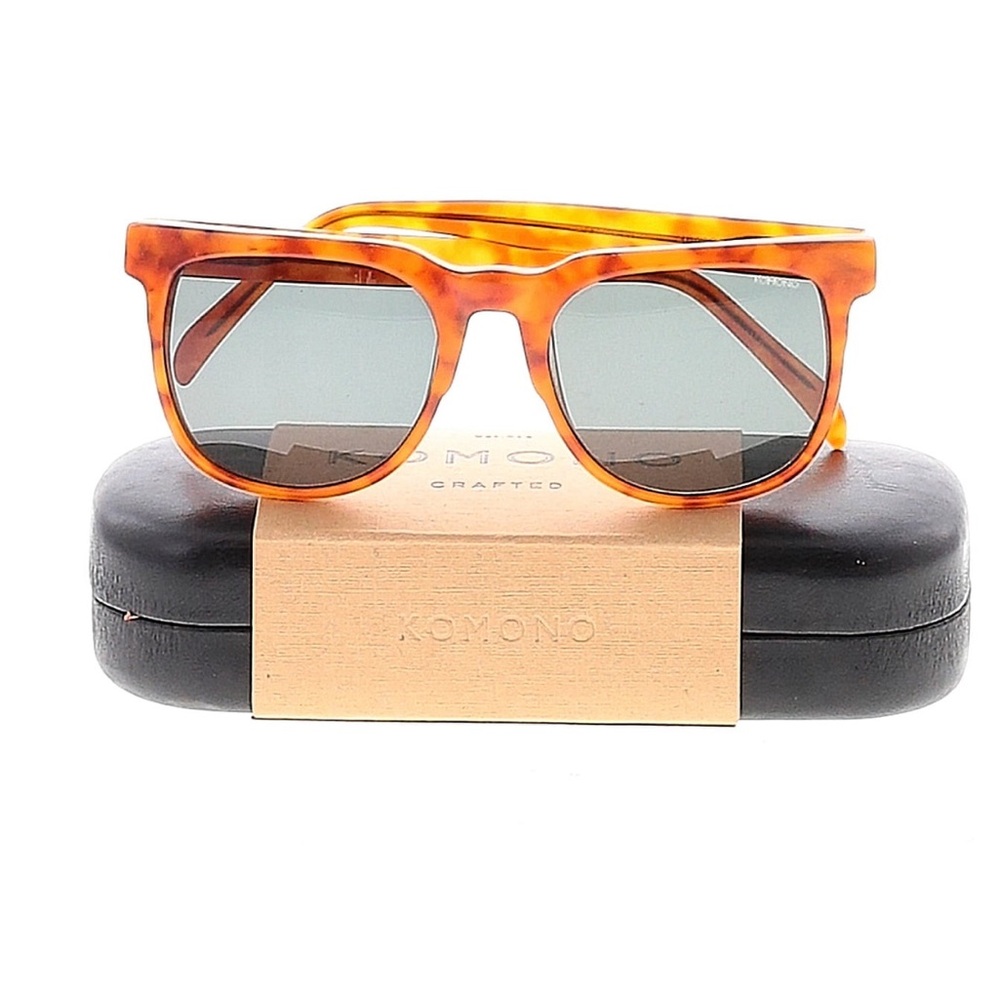 Komono sunglasses NEW brown orange tortoise Riviera Caramel Demi - Picture 4 of 16